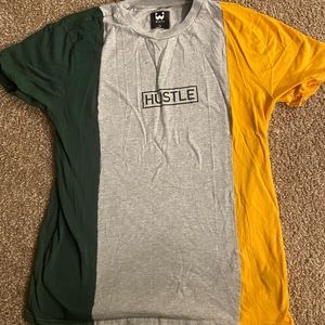 hustle printed t shirt